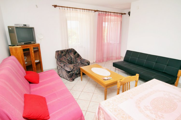 Two bedroom apartment with terrace and sea view Punat, Krk (A-5329-a)